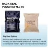 Custom Printed Back Seal Pouch for Snacks — back seal pillow pouch in PET / PE laminate, view 5