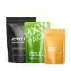 Custom Printed Compostable Stand Up Pouch with Zipper No. 2 — stand up pouch in PLA / PBAT compostable laminate with zipper, view 2