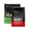 Custom Printed Whey Protein Bag with Zipper (5 kg) — flat bottom bag in PET / PE laminate with zipper