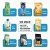 Custom Printed Compostable Stand Up Pouch for Snacks No. 2 — stand up pouch in PLA / PBAT compostable laminate, view 5