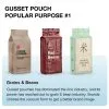 Custom Printed Compostable Side Gusset Bag for Coffee (1 kg) — side gusset bag in PLA / PBAT compostable laminate, view 2