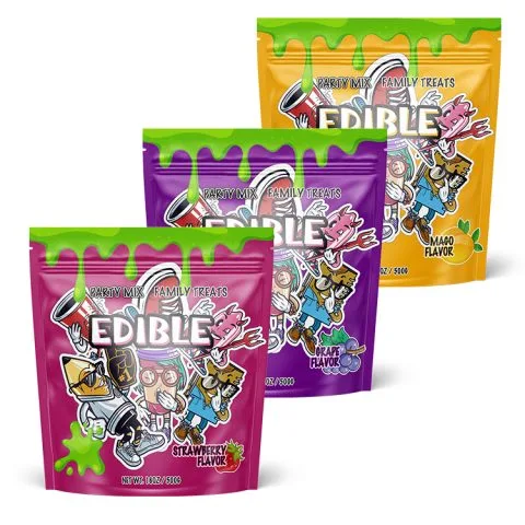 Custom Printed Foil Mylar Bag with Zipper – Smell-Proof (5 g) No. 3 — custom shape pouch in PET / AL / PE laminate with zipper