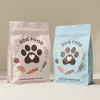 Custom Printed Recycled Pet Food Bag for Dry Pet Food (1 kg) No. 2 — flat bottom bag in PET / PE laminate, view 2