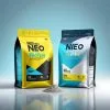 Custom Printed Whey Protein Bag with Zipper (1 kg) No. 2 — flat bottom bag in PET / PE laminate with zipper