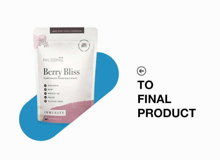 From pouch mock-up to final printed flexible packaging