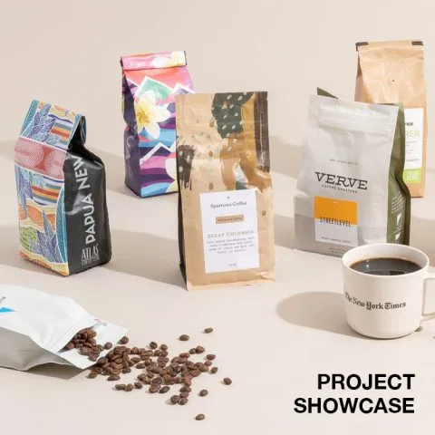Custom Printed Drip Coffee Bag with Zipper — drip coffee sachet in PET / PE laminate with zipper