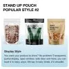 Custom Printed Compostable Stand Up Pouch for Snacks No. 2 — stand up pouch in PLA / PBAT compostable laminate, view 3