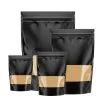 Custom Printed Foil Matt Mylar Bag with Zipper No. 2 — stand up pouch in PET / AL / PE laminate with zipper, view 3