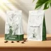 Custom Printed Foil Matt Coffee Bag with Valve (250 g) — flat bottom bag in PET / AL / PE laminate with degassing valve, view 2