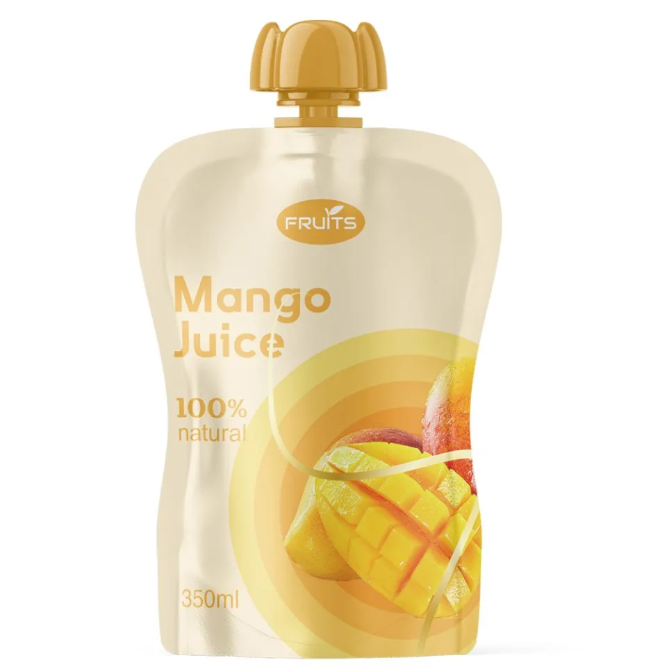 Custom Printed Spout Pouch for Juice (100 ml) No. 3 — spout pouch in PET / PE laminate with spout