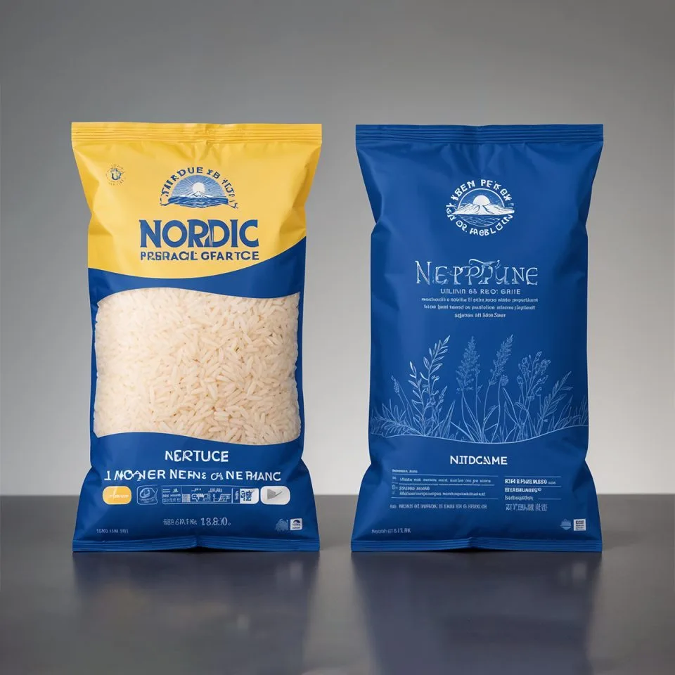 Custom Printed Kraft Stand Up Pouch with Zipper (1 kg) — stand up pouch in Kraft paper / PE laminate with zipper