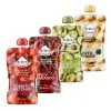 Custom Printed Compostable Spout Pouch for Juice No. 3 — spout pouch in PLA / PBAT compostable laminate with spout