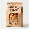 Custom Printed Paper Pouch with Window — flat bottom bag in Kraft paper / PE laminate, view 3