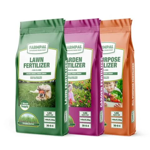 Custom Printed Fertiliser Bag No. 3 — stand up pouch in PET / PE laminate