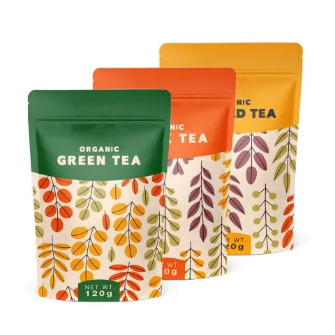 Custom Printed Matt Coffee Bag with Window — stand up pouch in PET / PE laminate