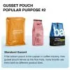 Custom Printed Compostable Side Gusset Bag for Coffee (1 kg) — side gusset bag in PLA / PBAT compostable laminate, view 3