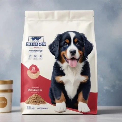 Custom Printed Foil Pet Food Bag with Zipper — flat bottom bag in PET / AL / PE laminate with zipper