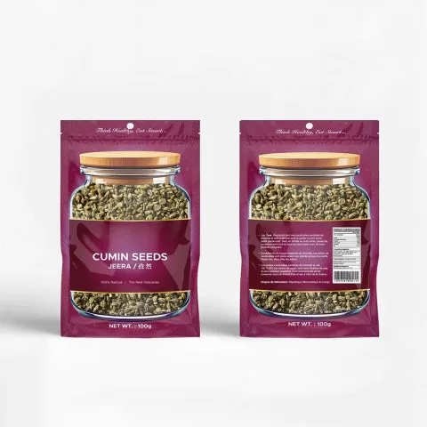 Custom Printed Compostable 3 Side Sealed Bag for Sachets No. 2 — three side seal pouch in PLA / PBAT compostable laminate