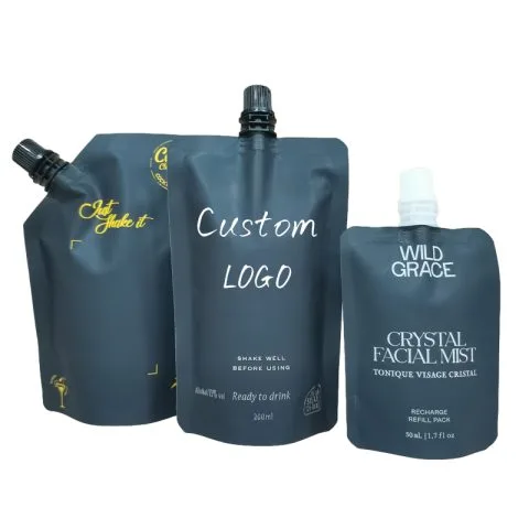 Custom Printed Foil Spout Pouch for Juice No. 4 — spout pouch in PET / AL / PE laminate with spout
