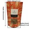 Kraft Paper Stand Up Pouch with Window and Ziplock — stand up pouch in Kraft paper / PE laminate with zipper top, view 4