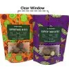 Kraft Paper Stand Up Pouch with Window and Ziplock — stand up pouch in Kraft paper / PE laminate with zipper top, view 2