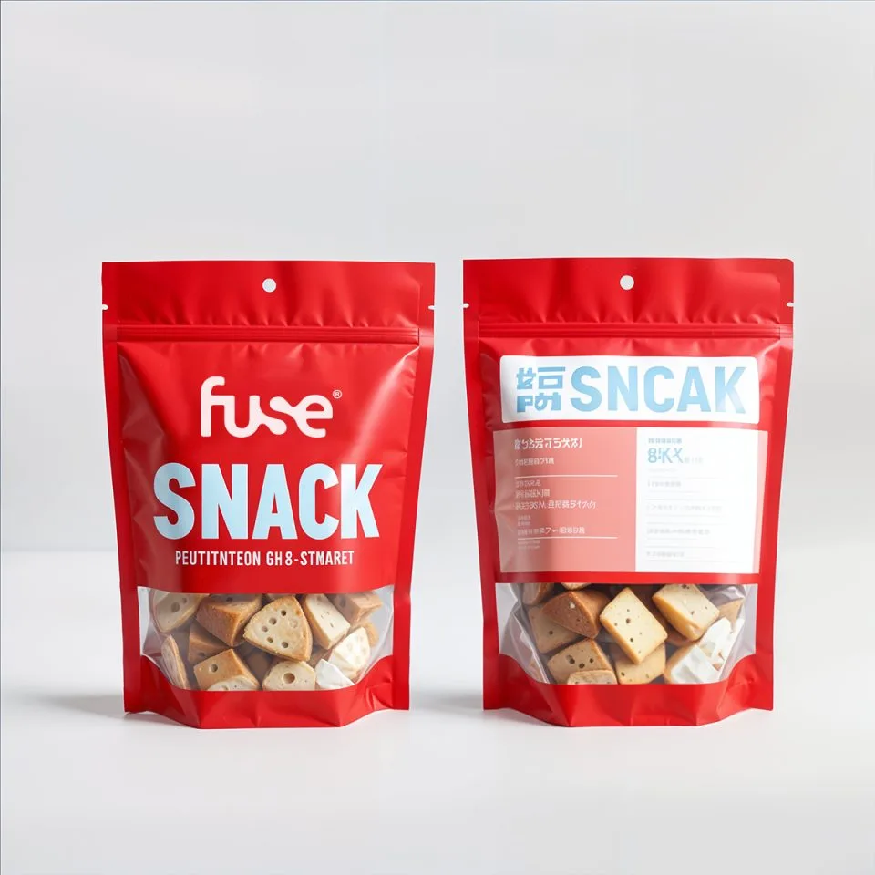 Gravure Printed Foil and Mylar Stand Up Pouch for Crisps — stand up pouch in PET / AL / PE laminate